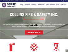Tablet Screenshot of collinsfire.com